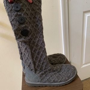 UGG Lattice Cardy Knit Boots Size 9